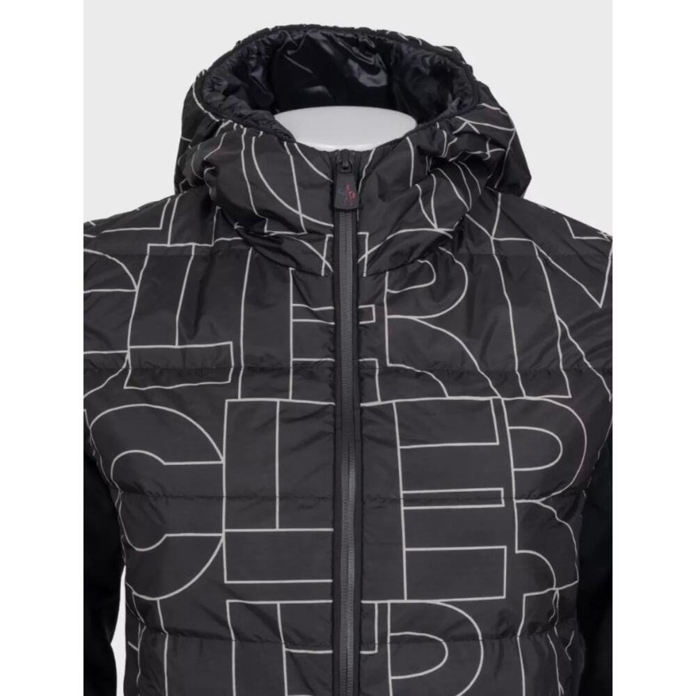 Moncler Black Printed Hooded Down Puffer Jacket - Size M - Picture 4 of 6